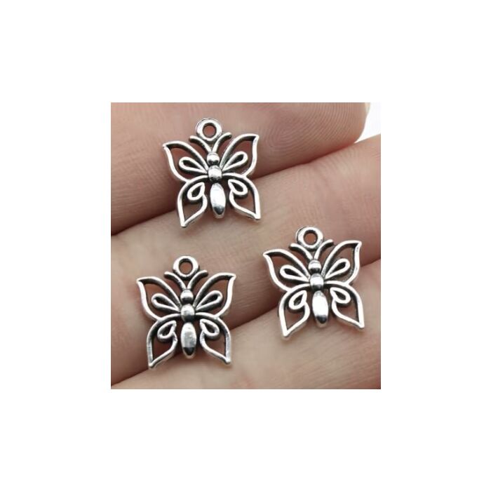 Butterfly Charms - Style D (pk of 3)