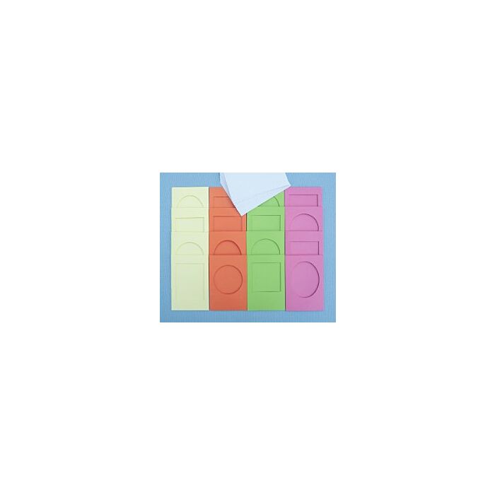 Summer Colours Card Pack - Kraft & White Envelopes