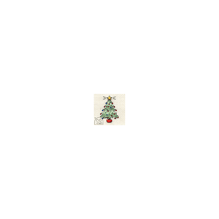 Mouseloft Christmas Traditional Tree Stitch Kit With Card And Envelope - Q33stl