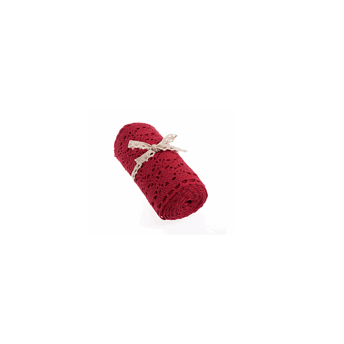 Cotton Lace Trim - Red