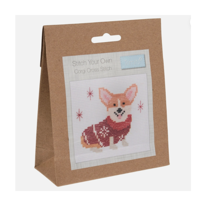 Trimits Cross Stitch Kit - Corgi