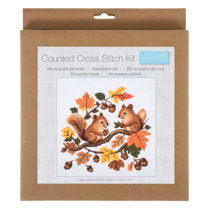 Trimits Squirrels Cross Stitch Kit