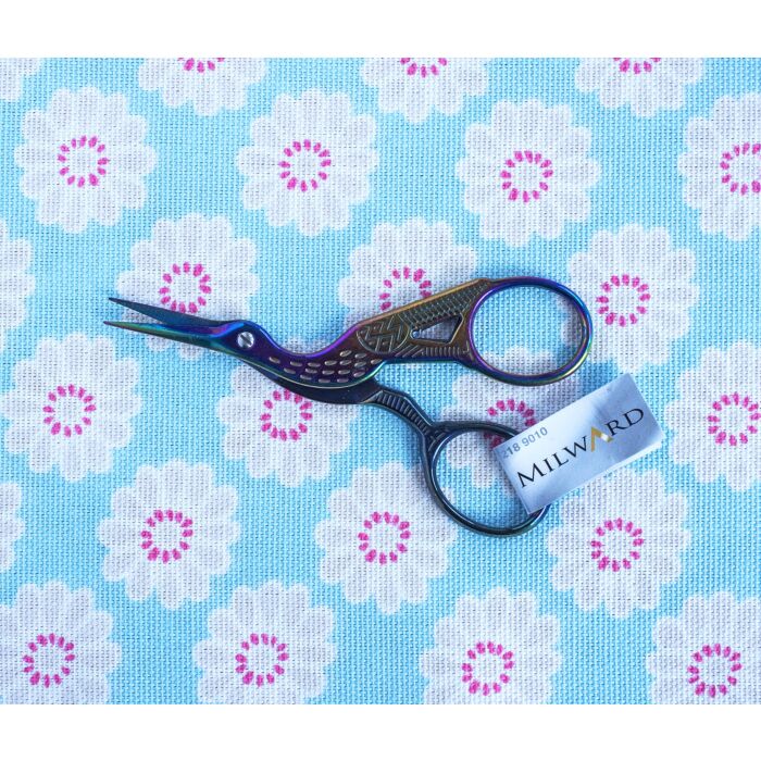 Milward Rainbow Stork Scissors - 9cm (3.5in)