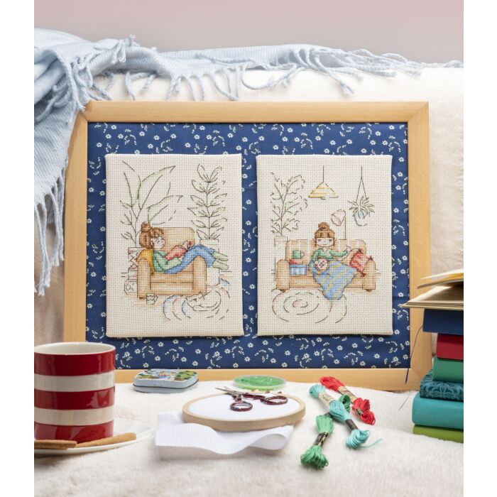 Cross Stitcher Project Pack - Lazy Days -XST369/Quiet and Cosy- XST380