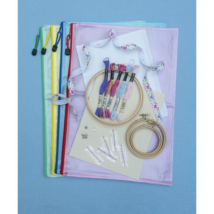 ZIPPED PROJECT BAGS - 2 x A5