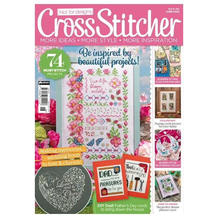 Cross Stitcher Magazine issue 396 June 2023 Old Office Copy