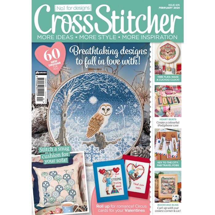 Cross Stitcher Magazine issue 405 February 2024 Old Office Copy 