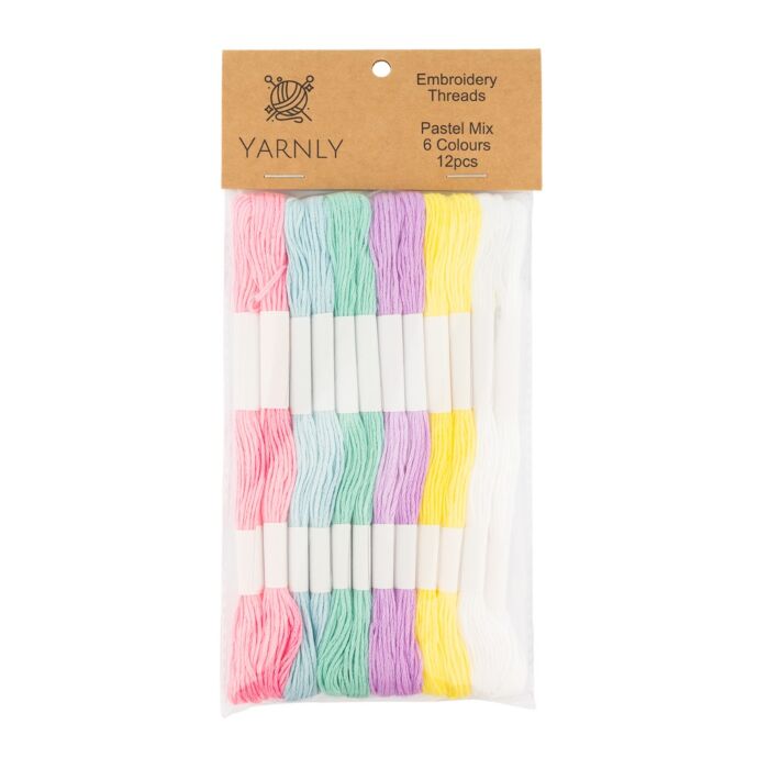 Yarnly Embroidery Threads - Pastel Mix