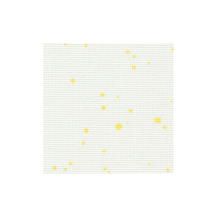 18 Count Aida Yellow Splash 50 x 110cm (19.5 x 43in) - Half Metre