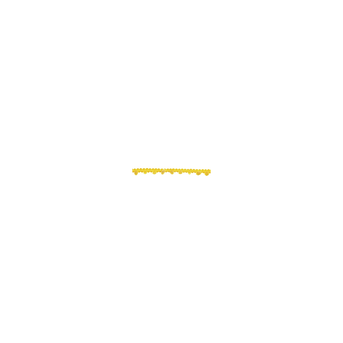 Yellow Narrow Pom Pom Trim