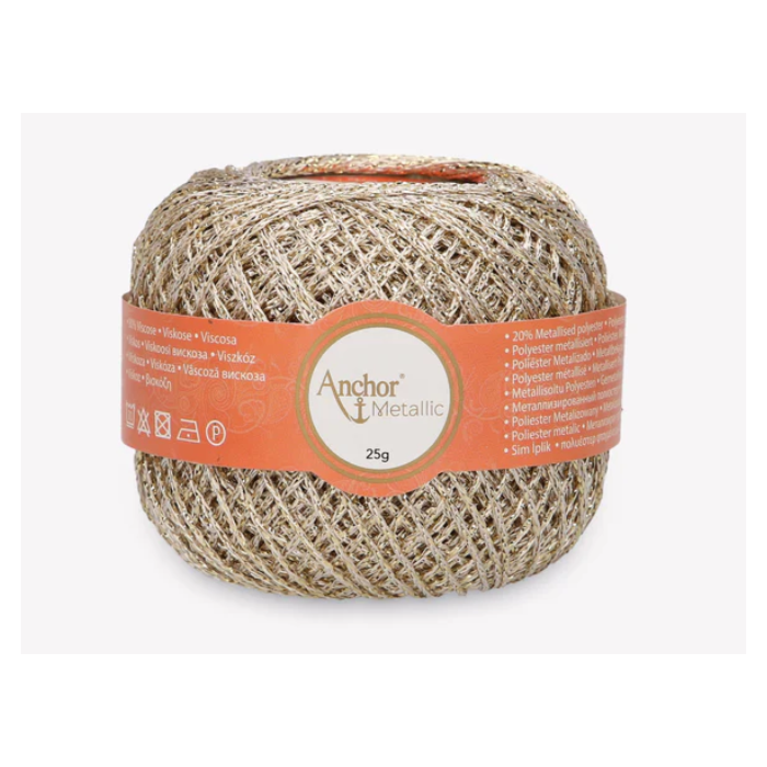 Anchor metallic Crochet Thread 302