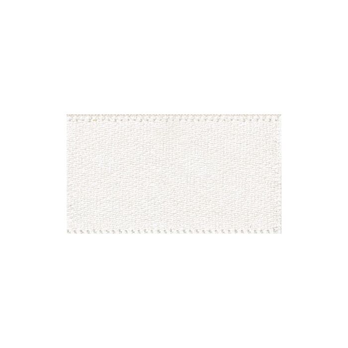 10mm Double Faced Satin Bridal White Ribbon