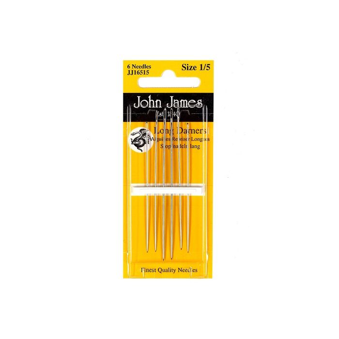 John James Long Darner Needles - Size 1/5
