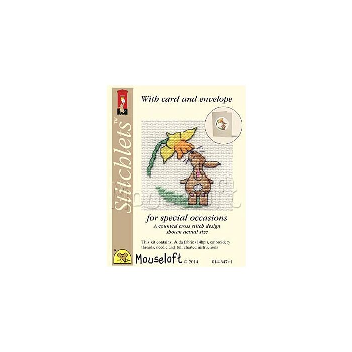 Mouseloft Occasions Stitchlets - Springtime bunny and daffodil