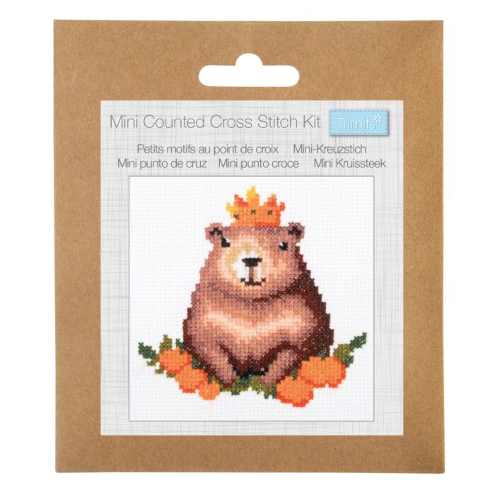 Trimits Mini Cross Stitch Kit - Capybara