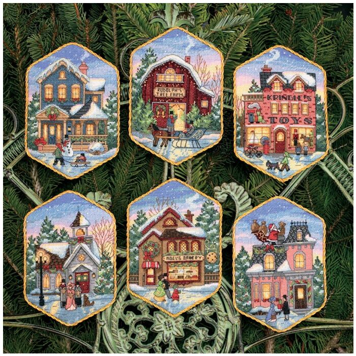 Dimensions Gold Collection - Christmas Village Ornaments