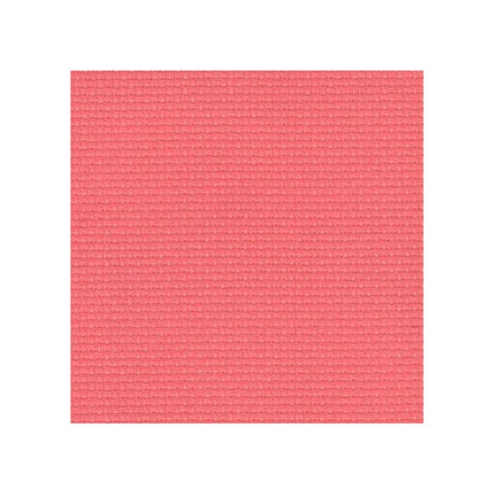 Zweigart 14 Count Aida - Coral - Off cut 26