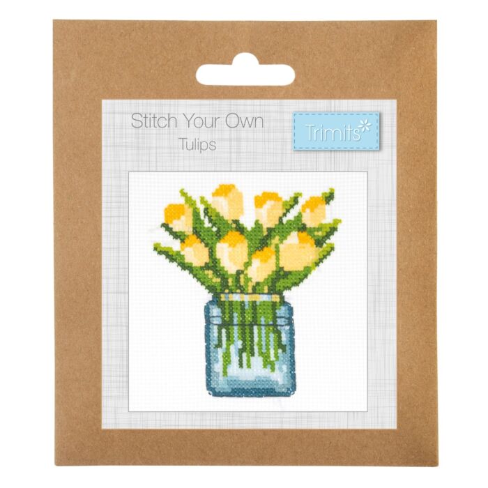 Trimits Yellow Tulips Cross Stitch Kit