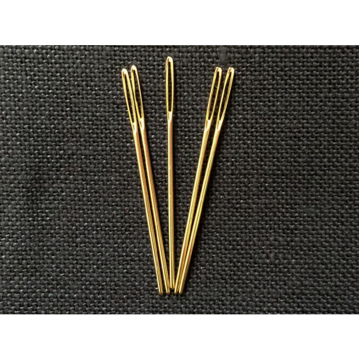 Gold Plated Tapestry Needles - Size 22 (Pack of 5)