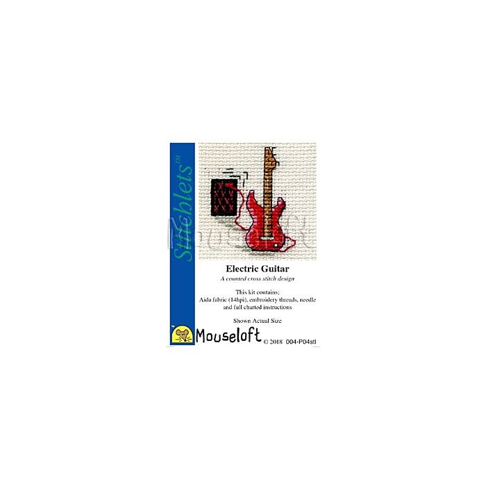 Mouseloft Electric Guitar Cross Stitch Kit - 004-P04stl