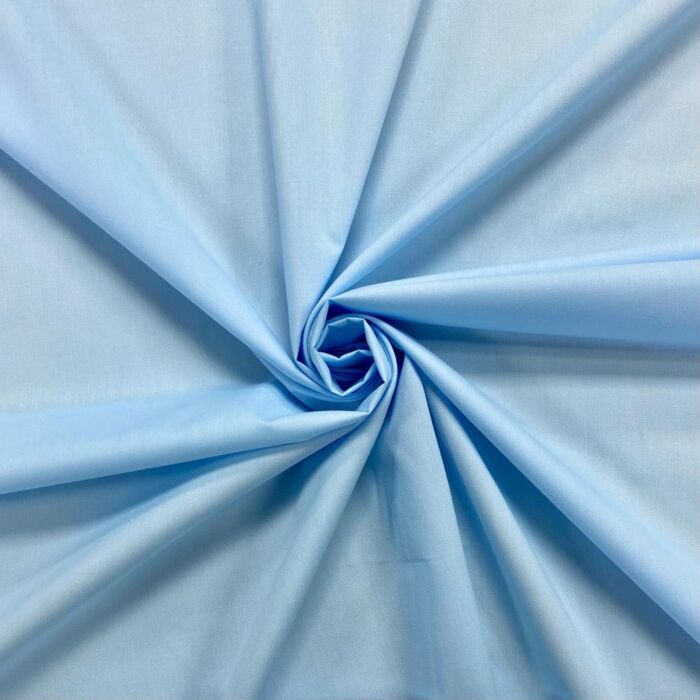 Polycotton Fabric - Light Blue