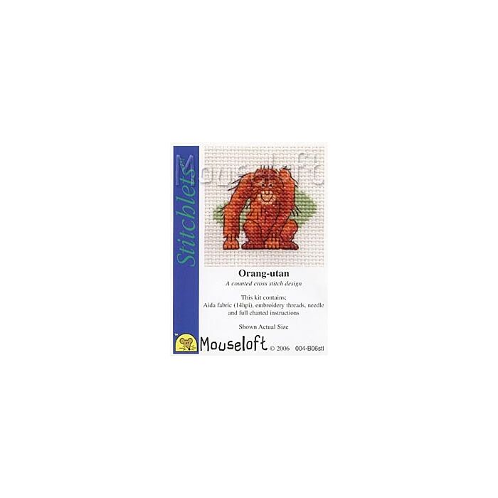 Mouseloft Orang-utan Cross Stitch Kit - 004-B06stl