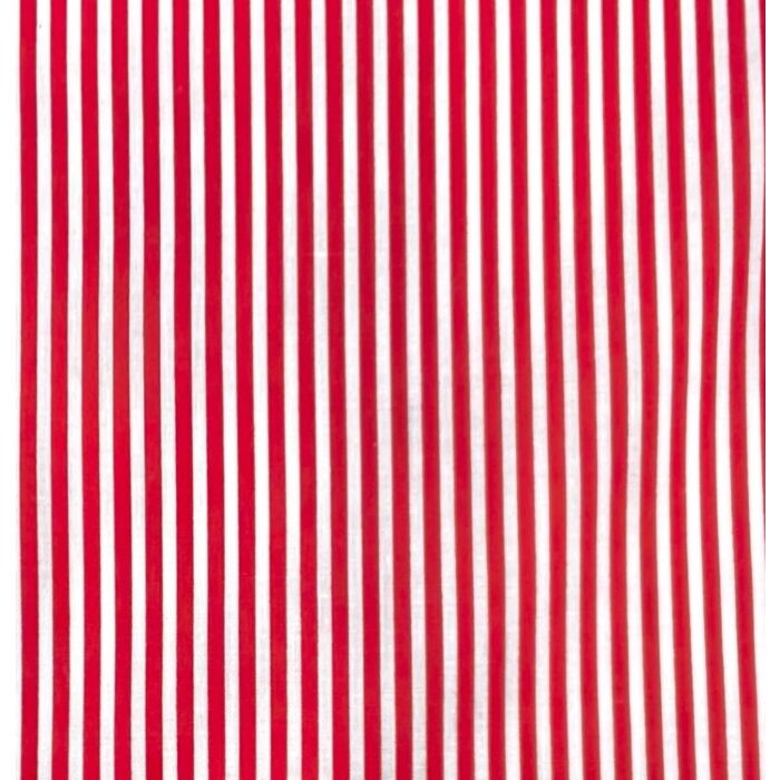 Polycotton Fabric - Candy Stripes - Red