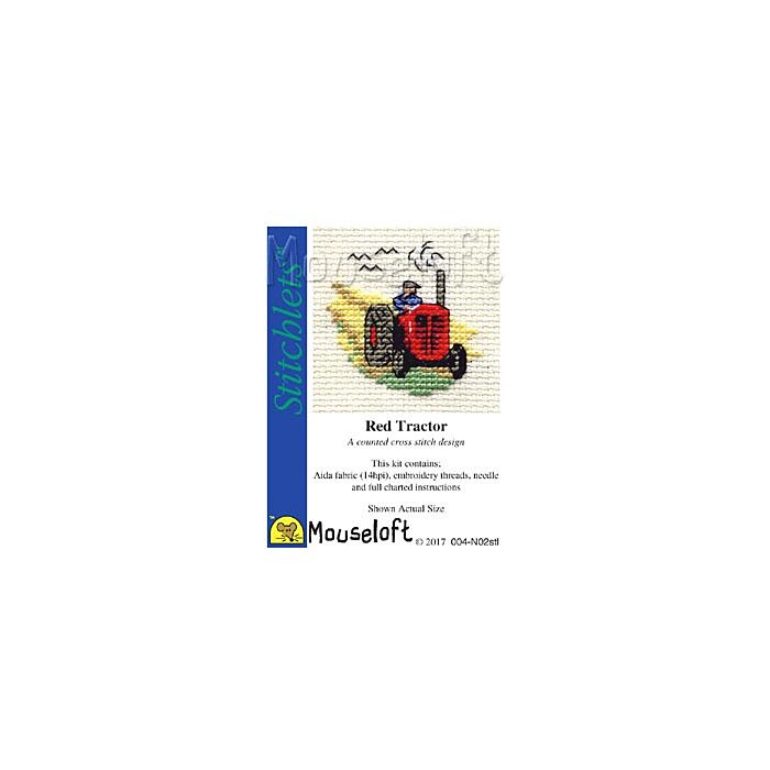 Mouseloft Red Tractor Cross Stitch Kit - 004-N02stl
