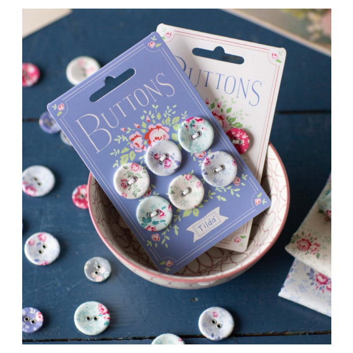 Tilda Plum Garden Buttons - 400025