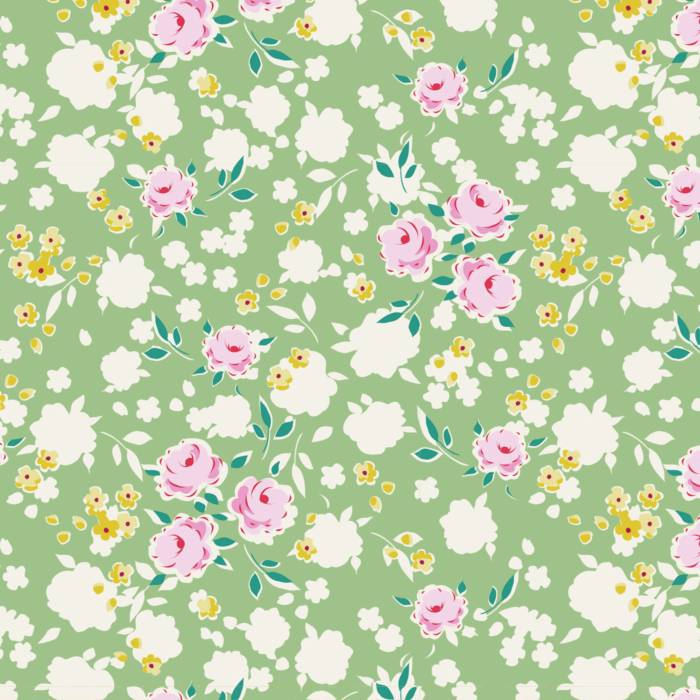 Tilda 100% Cotton Fabric Apple Butter, Bonnie, Sage Fat Qtr