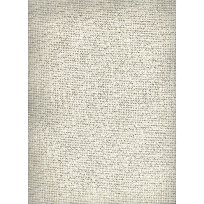 Zweigart 10ct Tilla Fabric - Cream with Gold Sparkle - Discontinued Fabric - While Stocks Last!