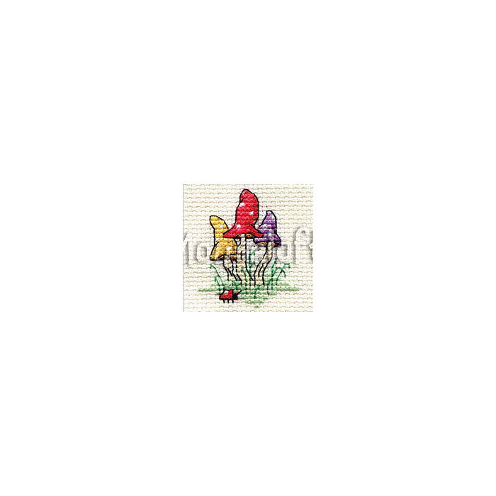 Mouseloft Toadstools Cross Stitch Kit - 003-M01sml