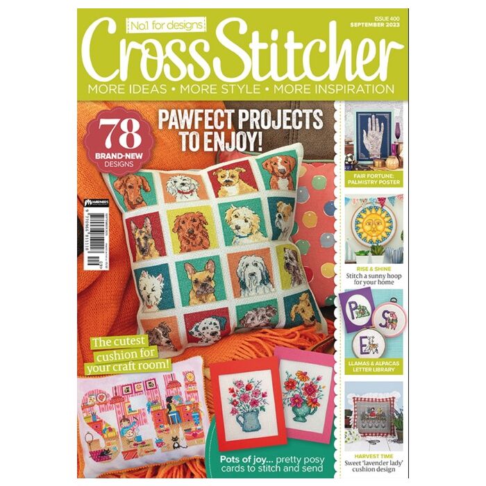 Cross Stitcher Magazine issue 400 September 2023