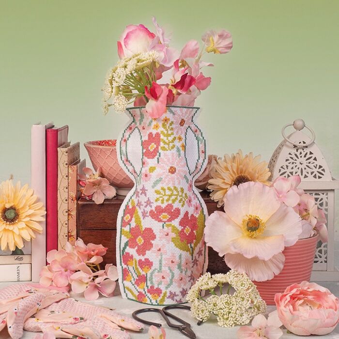 CrossStitcher Project Pack - Issue 436 - Vase Cover - Full Pack 