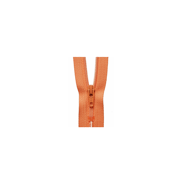 YKK Nylon 10cm Zip - Dark Peach 43