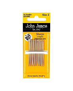 John James Sharps Needles - Size 4 (16 Needles)