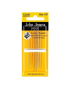 John James Long Darners Needles - Size 7 (6 Needles)