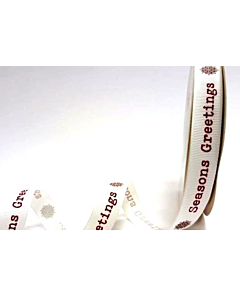 BTB204a - 9mm Seasons Greetings Grosgrain Ribbon