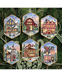 Dimensions Gold Collection - Christmas Village Ornaments