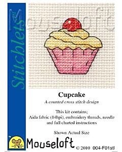 Mouseloft Cupcake Cross Stitch Kit - 004-F01stl