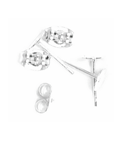 Trimits Ear Post Silver - Pack of 4 (2 pairs)