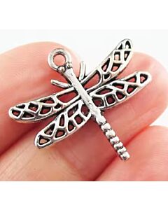 Lace Dragonfly Charms (pk of 3)