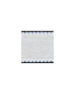 Stitch Garden 16 count 2in / 5cm White / Light Blue Edged Aida Band - metre