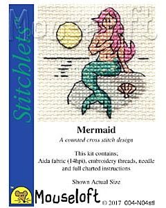 Mouseloft Mermaid Cross Stitch Kit - 004-N04stl