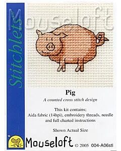 Mouseloft Pig Cross Stitch Kit - 004-A06stl