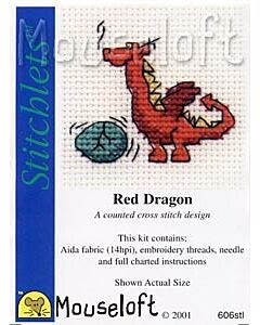 Mouseloft Red Dragon Cross Stitch Kit - 004-606stl