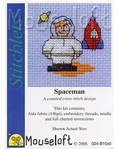 Mouseloft Spaceman Cross Stitch Kit - 004-B10stl