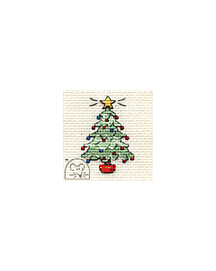 Mouseloft Christmas Traditional Tree Stitch Kit With Card And Envelope - Q33stl