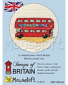Mouseloft London Bus Cross Stitch Kit - 00D-002iob