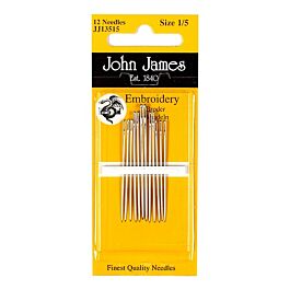 John James Embroidery Needles - Size 6 (16 Needles)